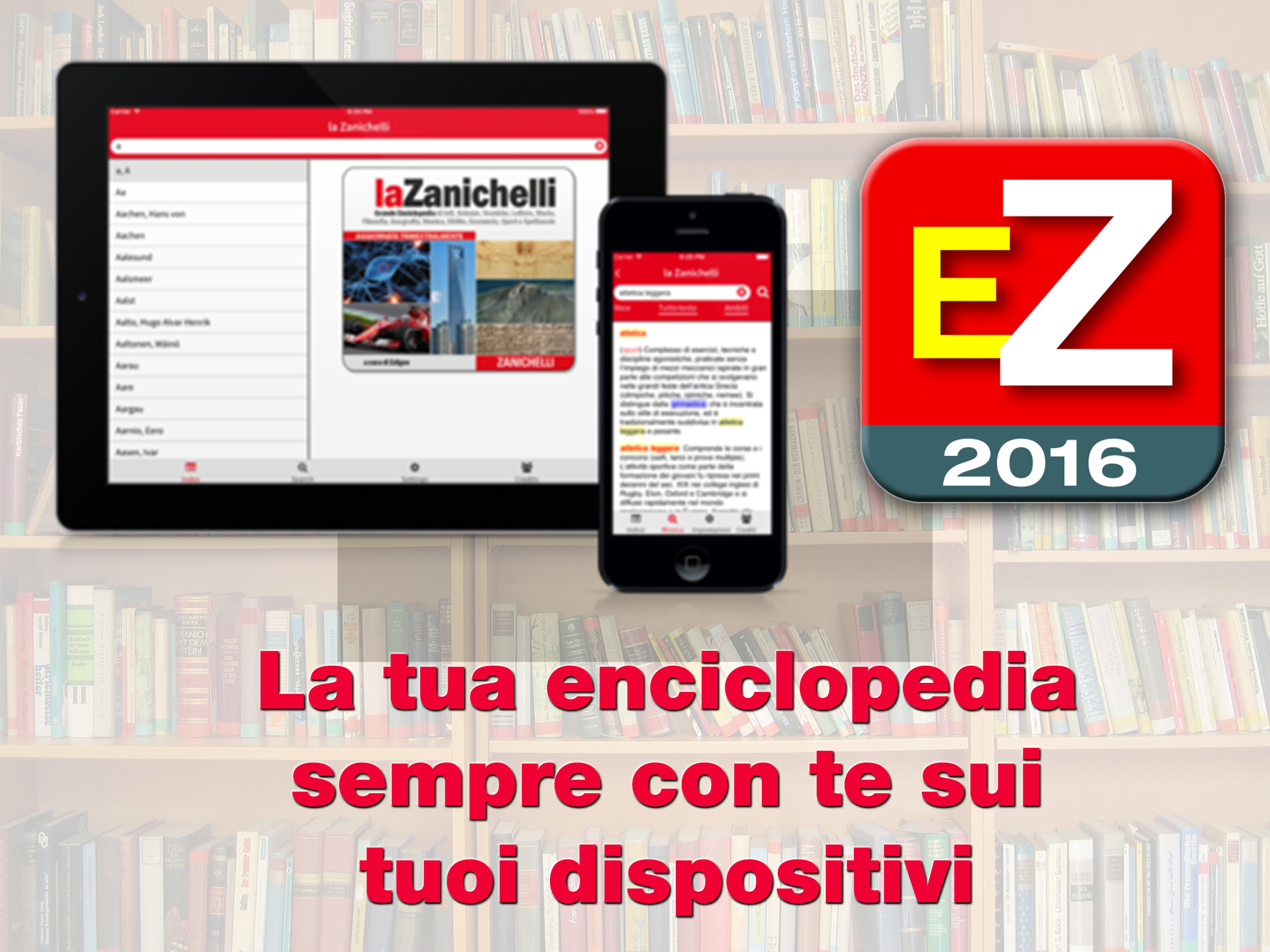 Edigeo rilascia il primo aggiornamento 2016 dell'app "la Zanichelli"